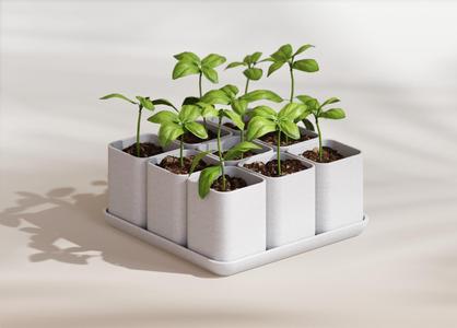 Small herbs plantern system