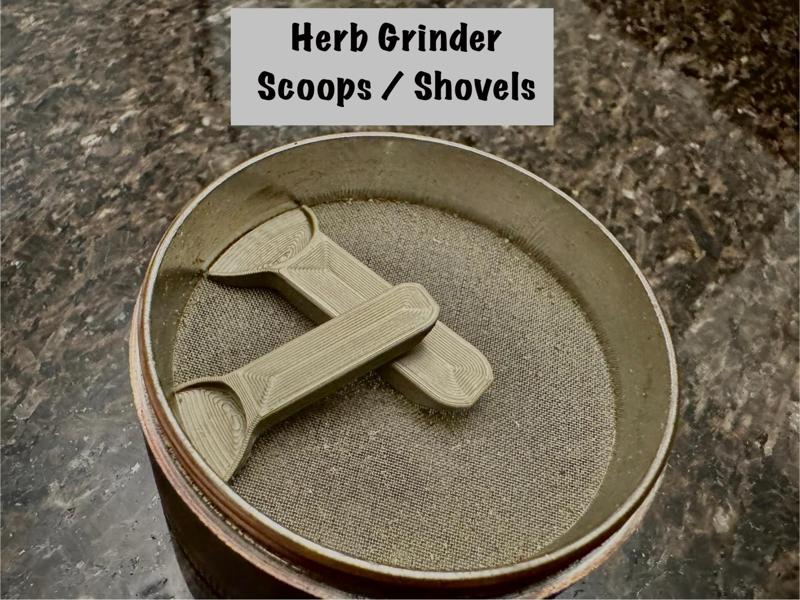 Herb Grinder / Kief Scooper Shovels