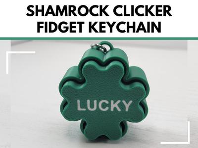 Shamrock Mini Clicker Keychain St Patrick's Day