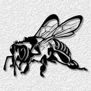 honeybee realistic wall art garden insect home decor