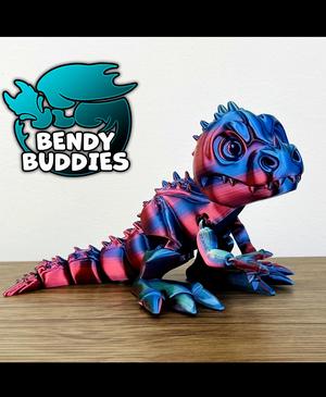 Dino Spike Wild / T-Rex Articulated / Print-in-Place Dinosaur / Cute Tyrannosaurus / Creature World 