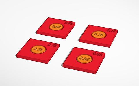 Pruebas de tolerancia 0.65 a 0.80 mm