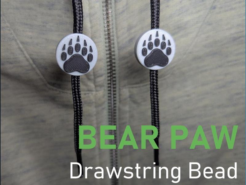 Bear Paw - Drawstring Bead
