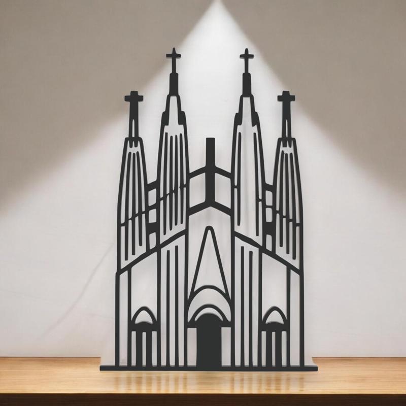 Sagrada Familia Line Art - Desktop Line Art