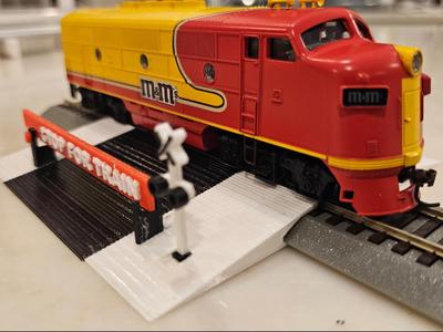 Model Train Crossing for MHT RealTrax