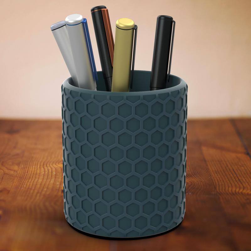 Honeycomb Patterned Pen Holder