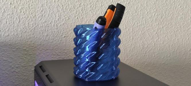 Spiral bubble pencil holder Vase mode