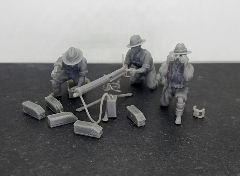 28 mm Gurkha Vickers 303 MMG and crew