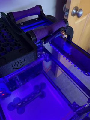 Voron 2.4/Trident Top Hat Roof Rack Filament Roller Reverse Bowden Arm