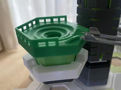 Spiral tile with crash barriers