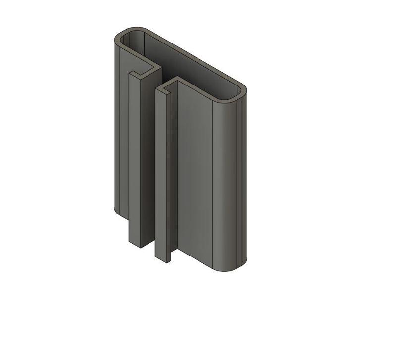 40x10 Cable Duct for 4040 Aluminium Profile
