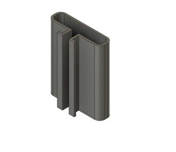 40x10 Cable Duct for 4040 Aluminium Profile
