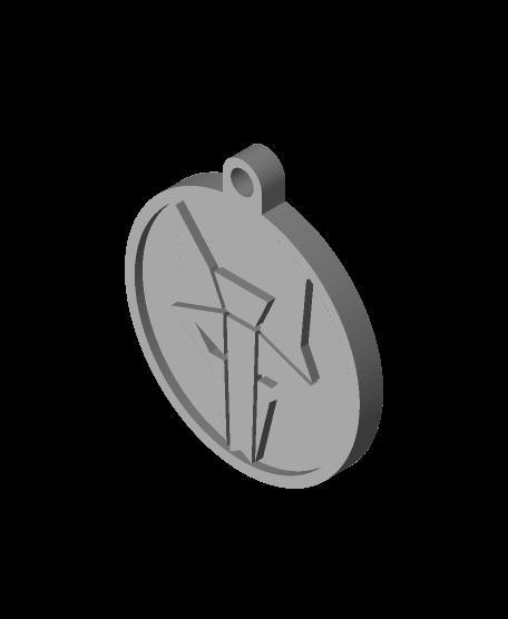 Howler Keychain with Lines