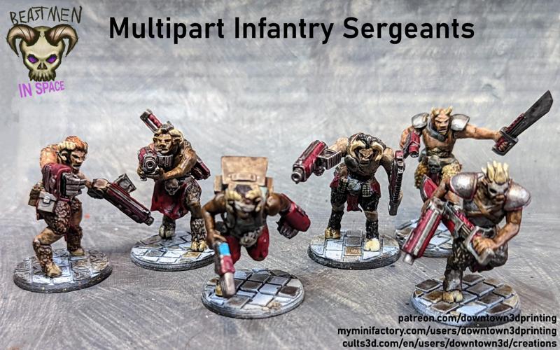 Beastmen in Space! Multipart Sergeants