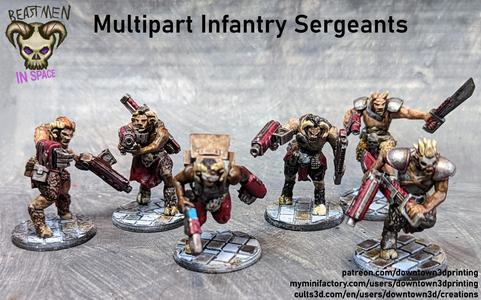Beastmen in Space! Multipart Sergeants