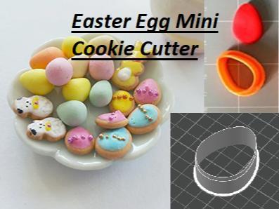 Mini Easter Egg Cookie Cutter (1.75 in)