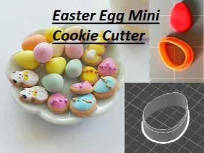 Mini Easter Egg Cookie Cutter (1.75 in)