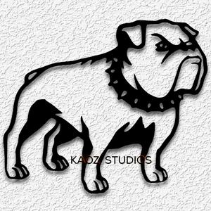 bulldog wall art bullie wall decor dog decoration