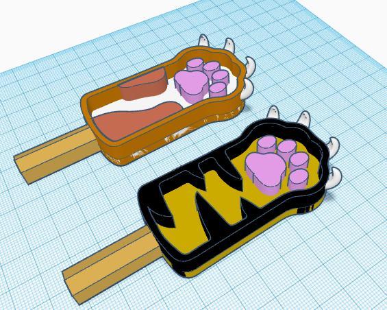 Cat scratching claws