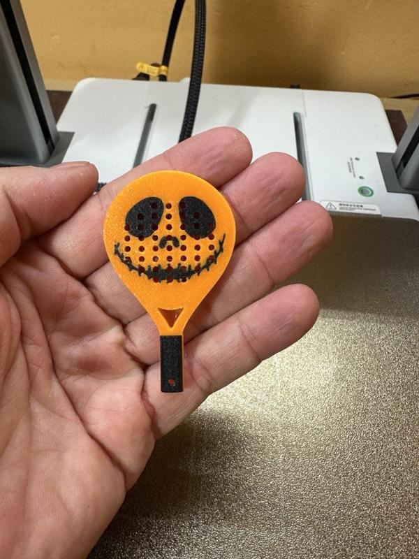 LLavero padel cata calabaza halloween
