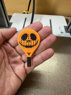 LLavero padel cata calabaza halloween