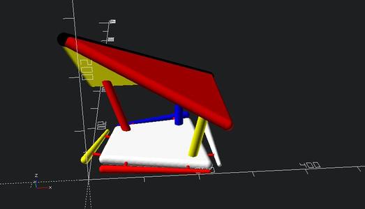 Mondriaan Birdhouse Sketch