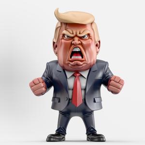 Angry Donald Trump