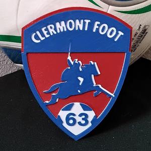 Clermont Foot 63 (Clermont / CF63) coaster or plaque
