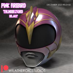 Pink Firebird Thunderzord Helmet 