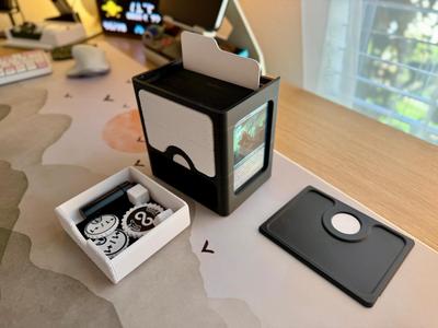 Stylish Horizontal Deck Box w/ Drawer & Dividers