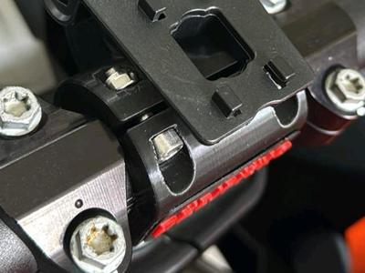Motorcycle handlebar navigation holder