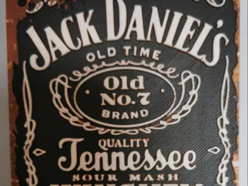 Jack Daniels Wall Plate Hueforge