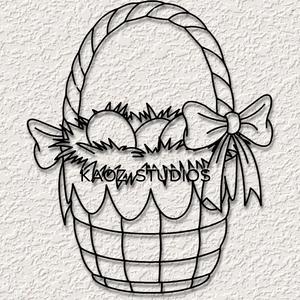 easter basket wall art easter eggs wall decor holiday decoration