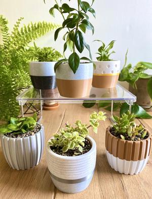 Set of 7 Modern Planter / Use Filament Leftovers