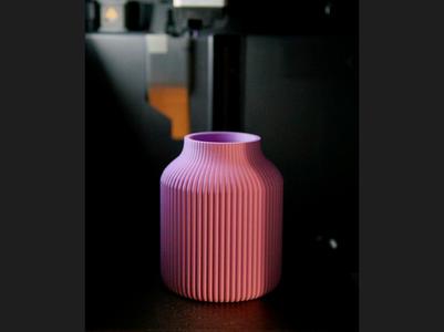 Ribbed Vase