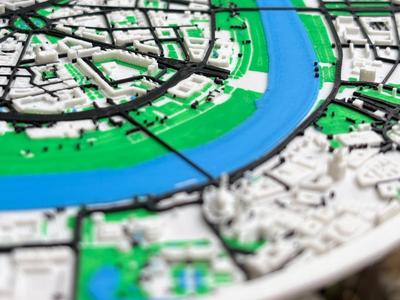 3D Map of Dresden, Germany