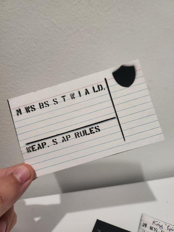 Stencil for The Old World Unit Cards