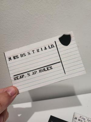 Stencil for The Old World Unit Cards