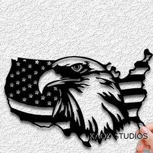 eagle wall art united states of america wall decor flag decoration