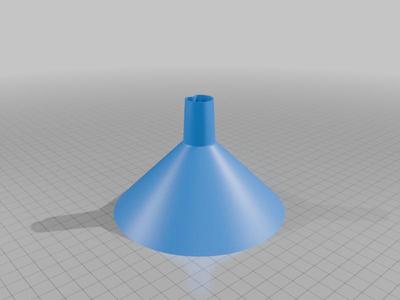 Funnel with air channel on the side for VASE MODE (Lejek)