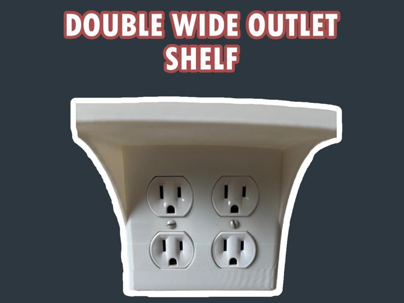Double Wide Outlet Shelf