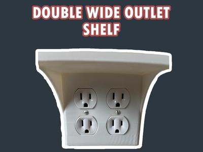 Double Wide Outlet Shelf