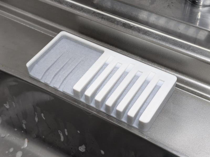 Kitchen Sink Soap and Sponge support/holder/tray