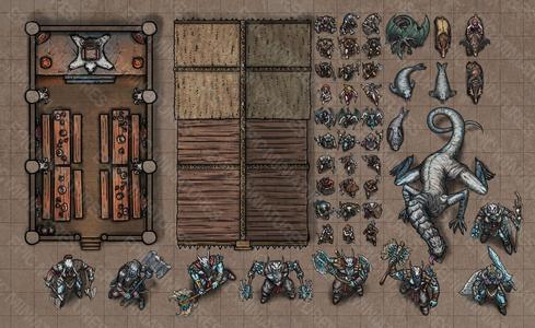 Barbarian Winter Virtual Tabletop Token Set / VTT Tokens Collection