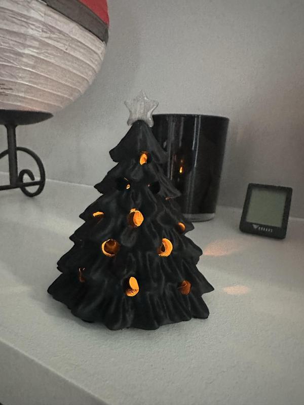 Vintage Christmas Tree Tea Tree Luminary Light