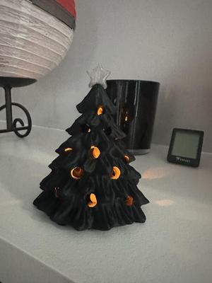 Vintage Christmas Tree Tea Tree Luminary Light