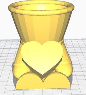 maceta corazon