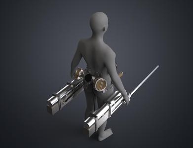 ODM Gear and Swords – Attack on Titan