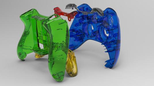 Xbox 360 wireless controller 3d scans