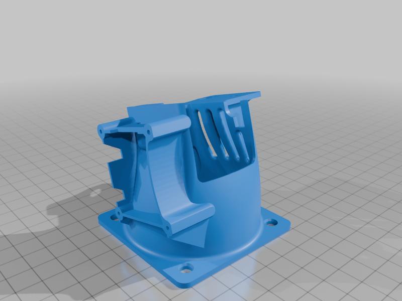 Ender 3 Ø60 fan mount for BLTouch and MicroSwiss DD Extruder